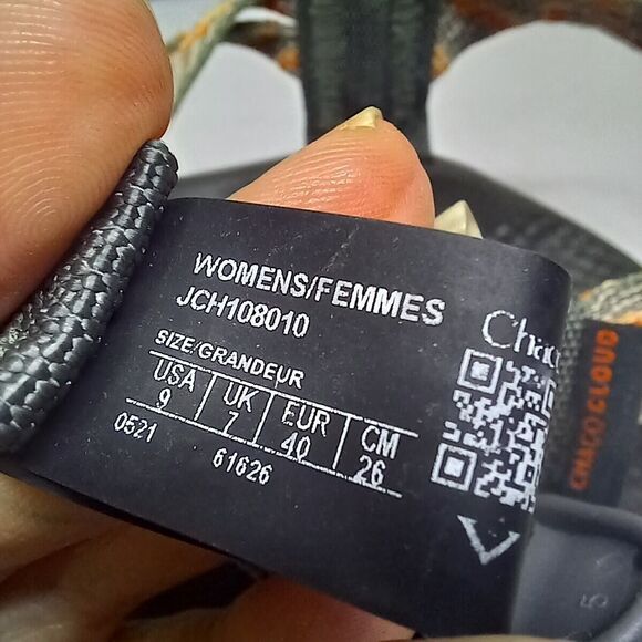 Chaco Z Cloud X2 Hiking Walking Sandal-Size 9-Adjustable Straps-Waterproof-Vegan - Picture 8 of 8